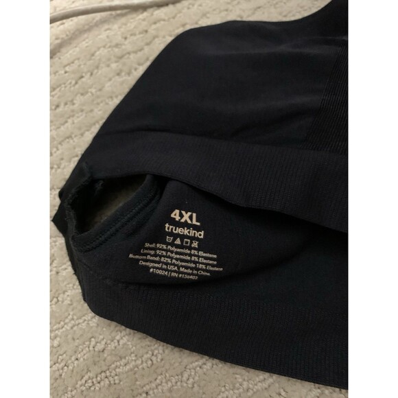 Truekind Everyday Comfort Convertible Straps Wireless Black Shaper Bra 4XL New - Picture 4 of 7